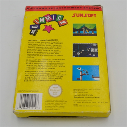 Mr Gimmick - NES-SCN - Spil og Boks (C Grade) (Genbrug)